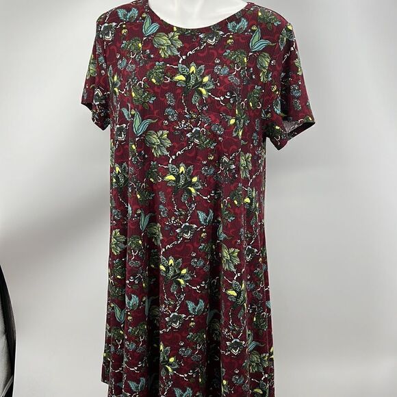 Lularoe large floral print hi lo dress - Picture 2 of 7